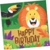 Jungle Safari Happy Birthday Napkins Lunch 16CT