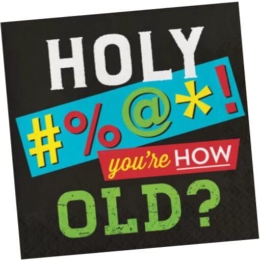 Age Humor Napkins Lunch 16Ct