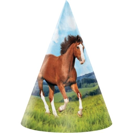 Horse &Amp; Pony Party Hats 8Ct