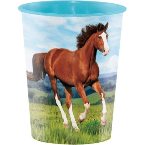 Horse And Pony Plastic Favor Cup 16Oz