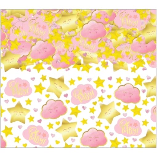 Oh Baby Girl Pink &Amp; Gold Foil Confetti 2.5Oz