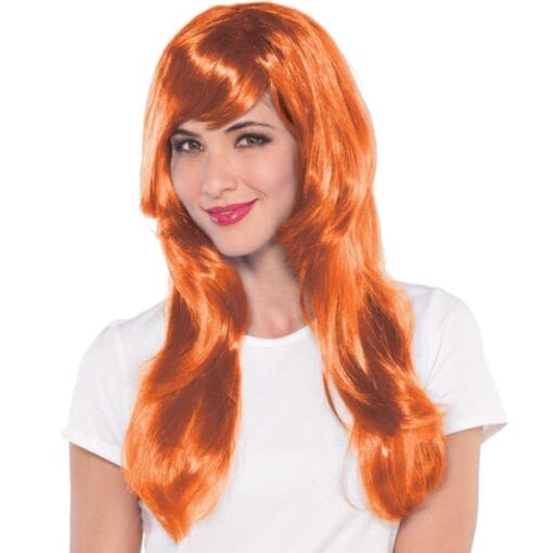 Orange Glamorous Wig