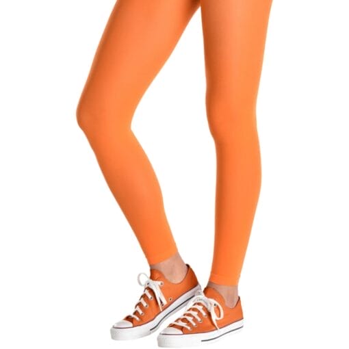 Orange Footless Tights