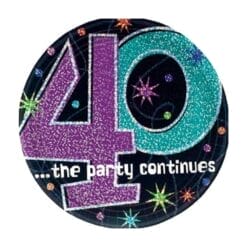 40 The Party Continues Plates 7" 8CT