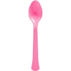 Bright Pink Premium Spoons 20CT