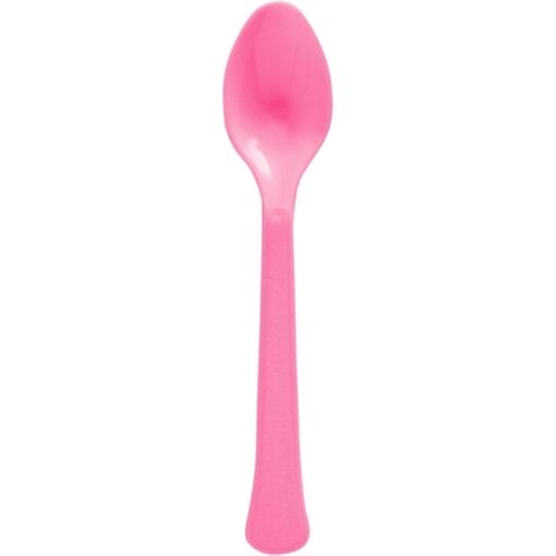 Bright Pink Premium Spoons 20Ct