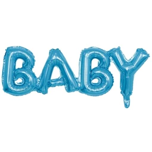 Blue Baby Air Fill Balloon Banner 1Pc