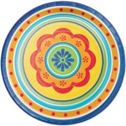 Painted Pottery Plates 9" 8CT