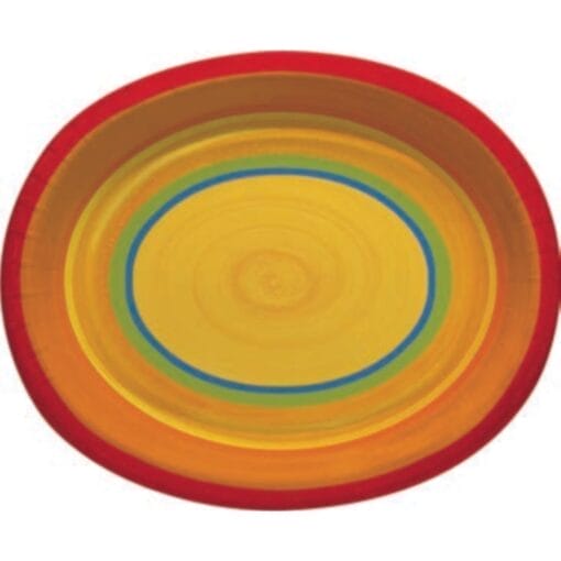 Summer Pottery Platter Oval 10&Quot; 8Ct