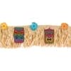 Tiki Fringe Banner w/Hibiscus Flowers