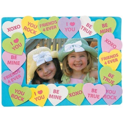 Conversation Heart Frame Favor Kits 12Ct