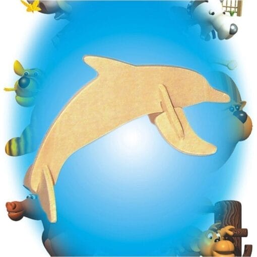 Dolphin Mini 3D Wood Puzzle