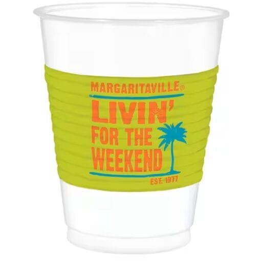 Margaritaville Plastic Cups 16Oz 25Ct