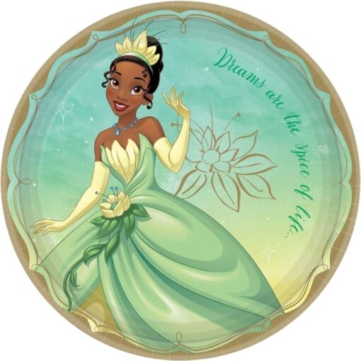 Disney Princess 'Once Upon A Time' Tiana Paper Plates 9&Quot; 8Ct