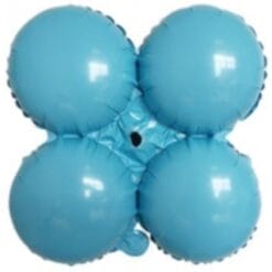 17" Quad Baby Blue Balloon