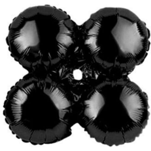 17&Quot; Quad Black Balloon