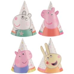 Peppa Pig Confetti Party Mini Party Hats 8CT