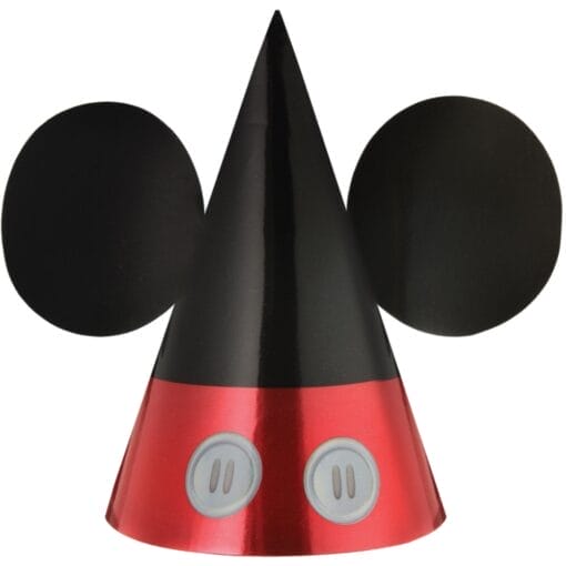 Mickey Mouse Forever Foil Cone Hat 8Ct