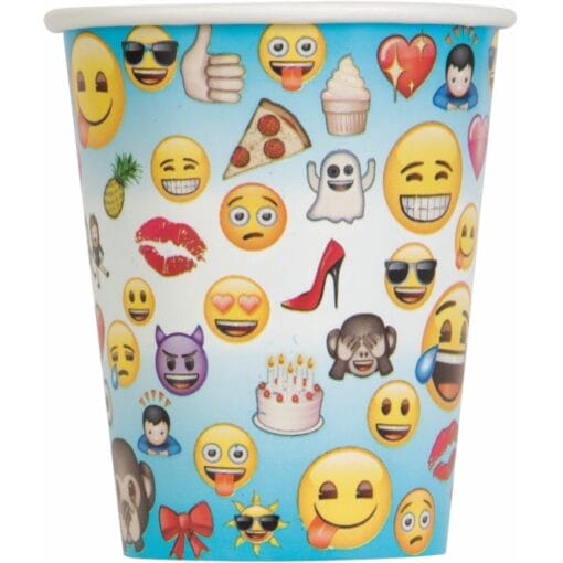 Emoji Cups Hot/Cold 9Oz 8Ct