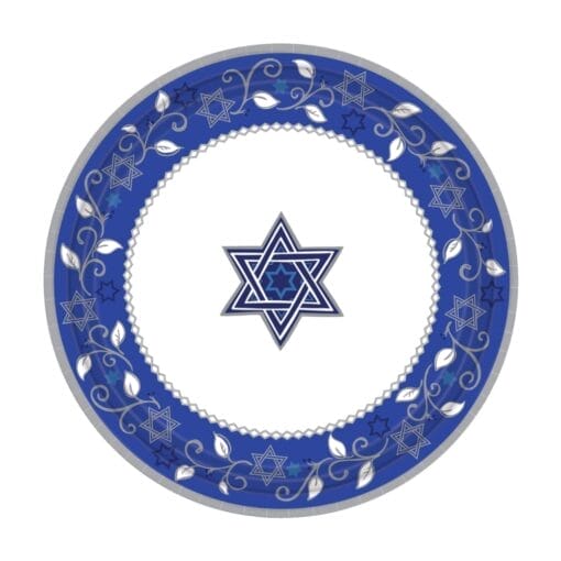 Joyous Hanukkah Plate 7&Quot; 8Ct