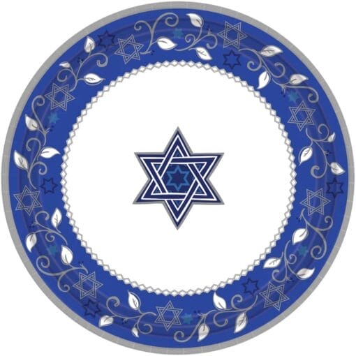 Joyous Hanukkah Plates 10&Quot; 8Ct