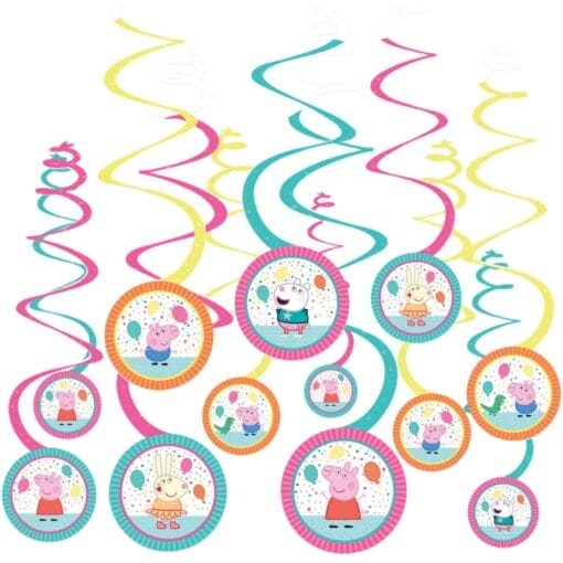Peppa Pig Spiral Party Decorations