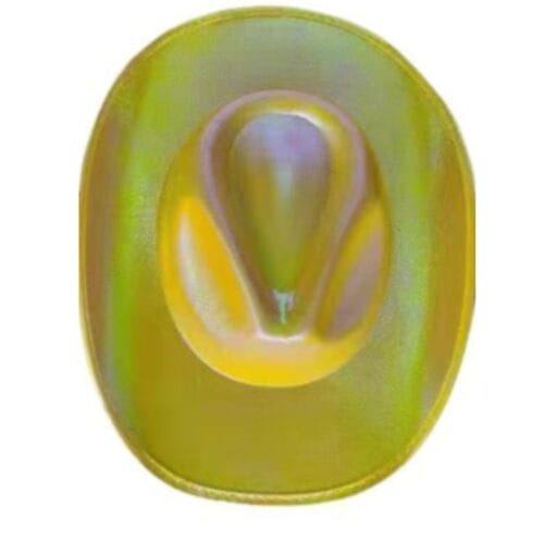 Metallic Opal Cowboy Hat Yellow