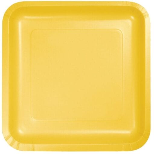 Sb Yellow Plate Paper Sqr 7&Quot; 18Ct