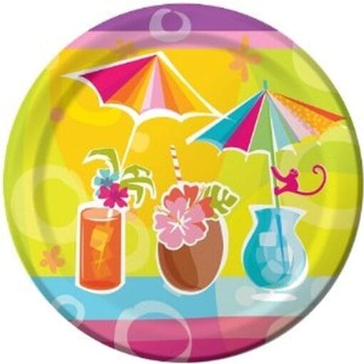 Happy Hour Plates 9&Quot; 8Ct