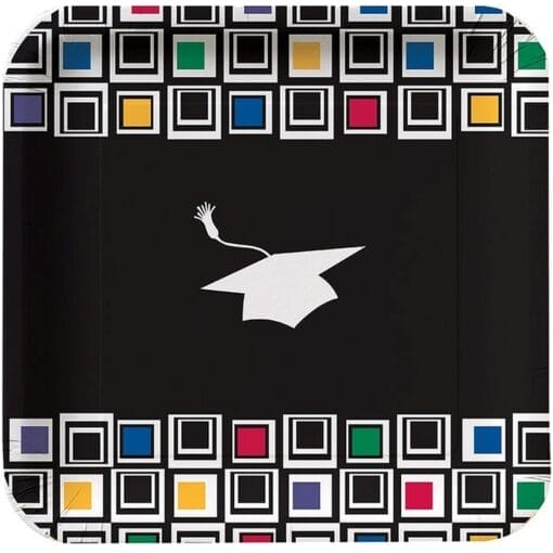 Mod Grad Plates Sqr 7&Quot; 8Ct