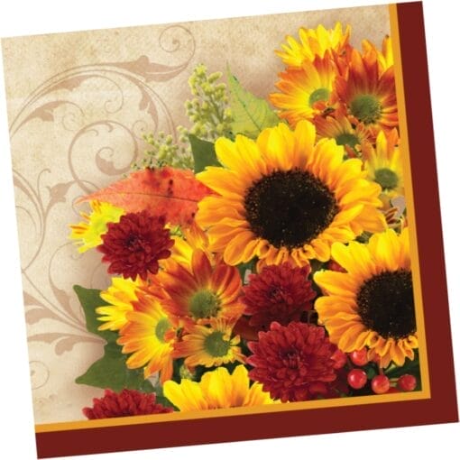 Floral Inspiration Napkins Lunch 16Ct