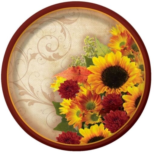 Floral Inspiration Plates 7&Quot; Rnd 8Ct