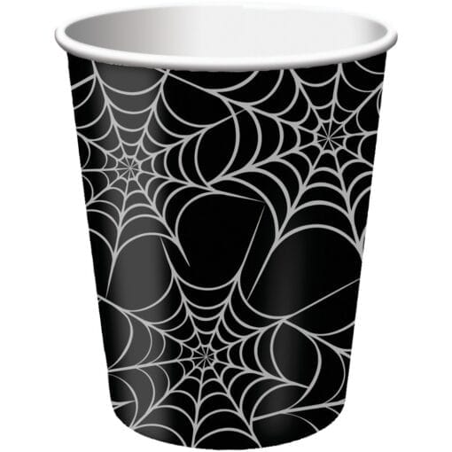 Metallic Webs Cups Hot/Cold 9Oz 8Ct