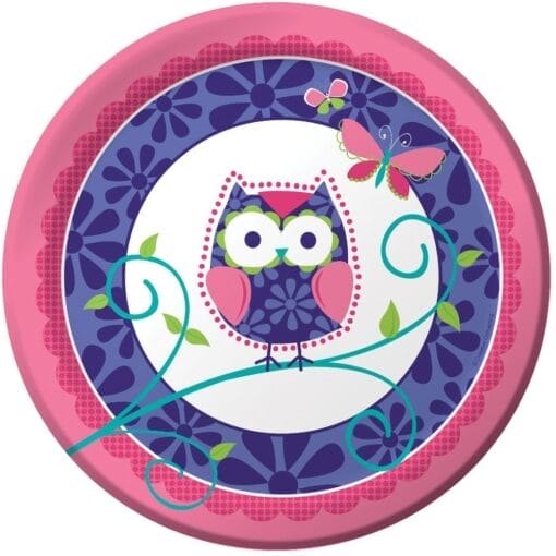 Owl Pal Plates 9&Quot; 8Ct