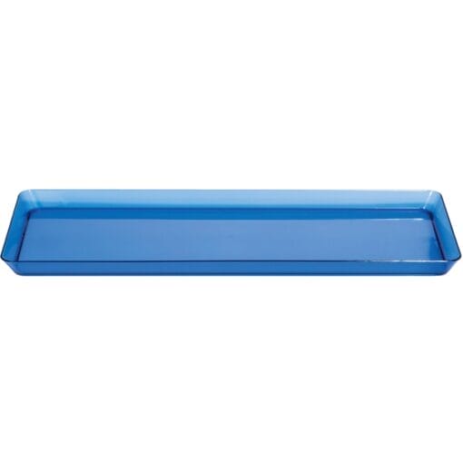 Translucent Blue Tray Pl 6&Quot;X15.5&Quot;