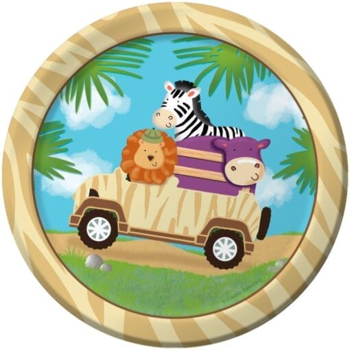 Safari Adventure Plates 7&Quot; 8Ct