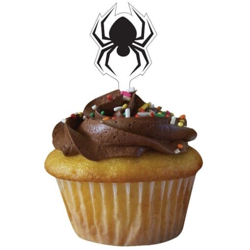 Spider Cup Cake Picks 12Ct