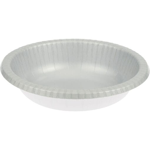 S Silver Bowl Paper 20Oz 20Ct