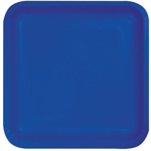 Cobalt Blue Plate Paper 9&Quot; Sqr 18Ct