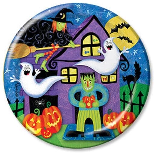 Haunted Eve Plates Paper 9&Quot; 8Ct