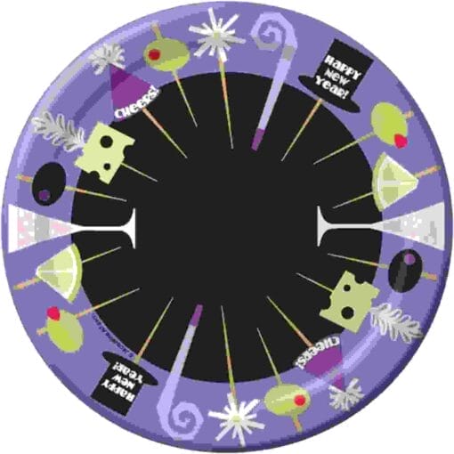 New Year Picks Plates 7&Quot; 18Ct