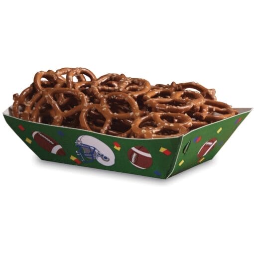 Football Paper Snack Servers 6Ct