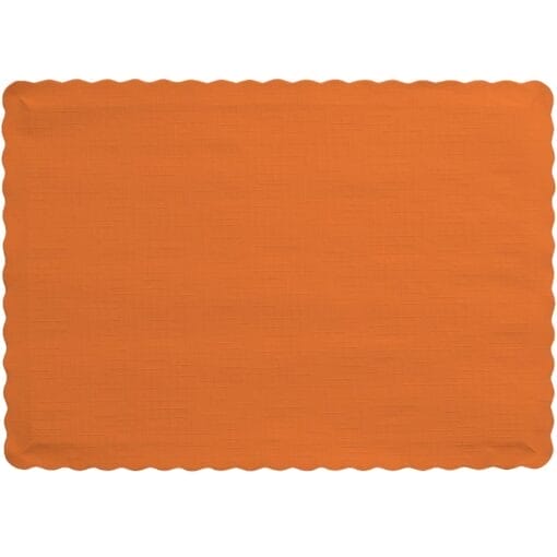 Orange Placemat Paper 50Ct