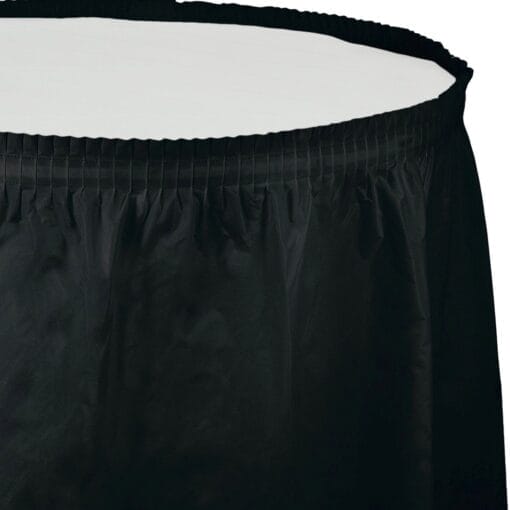 Black Tableskirt Extra Long 21.5Ft