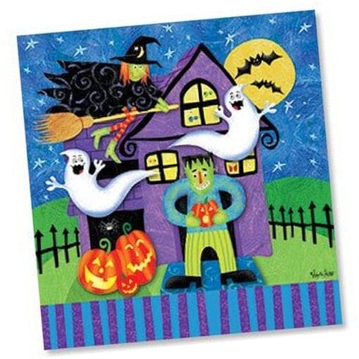 Haunted Eve Napkins Beverage 18Ct