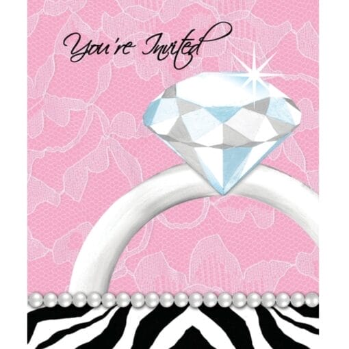 Bachelorette Party Sassy/Swt Invites 8Ct