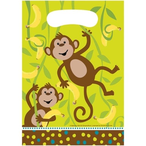 Monkeyin' Around Loot Bags 8Ct