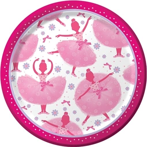 Tutu Much Fun Plates 7&Quot; 8Ct