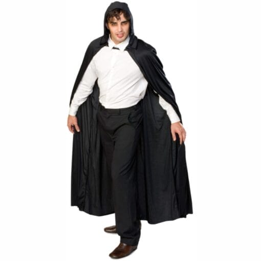 Cape 57&Quot; Long Hooded Fabric Cape Adult