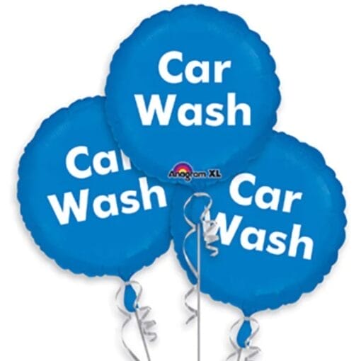 18&Quot; Rnd Bunch: Pop Car Wash 3Pcs